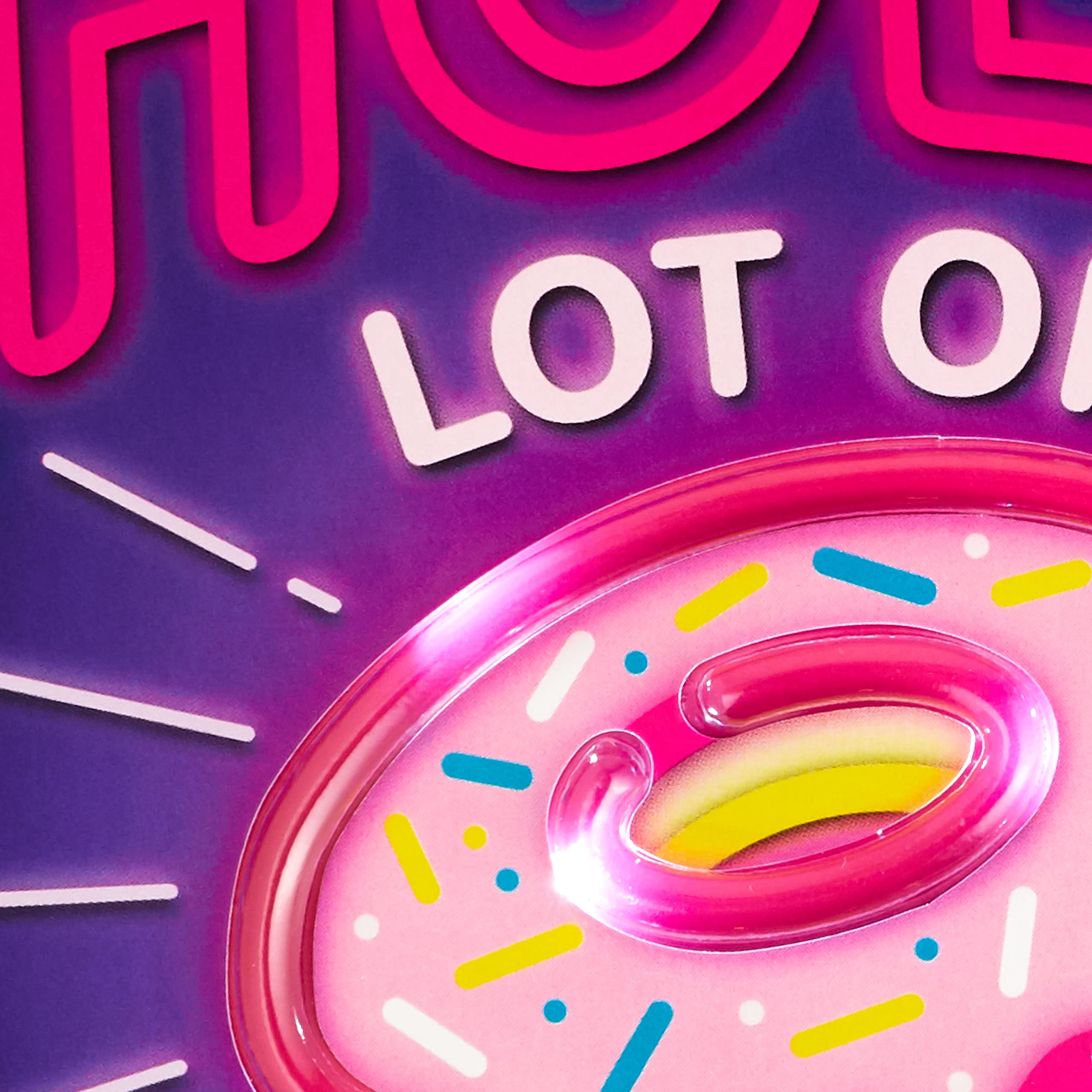 Hallmark Musical Valentines Day Card (Donut Neon Sign, Plays Oh Yeah)