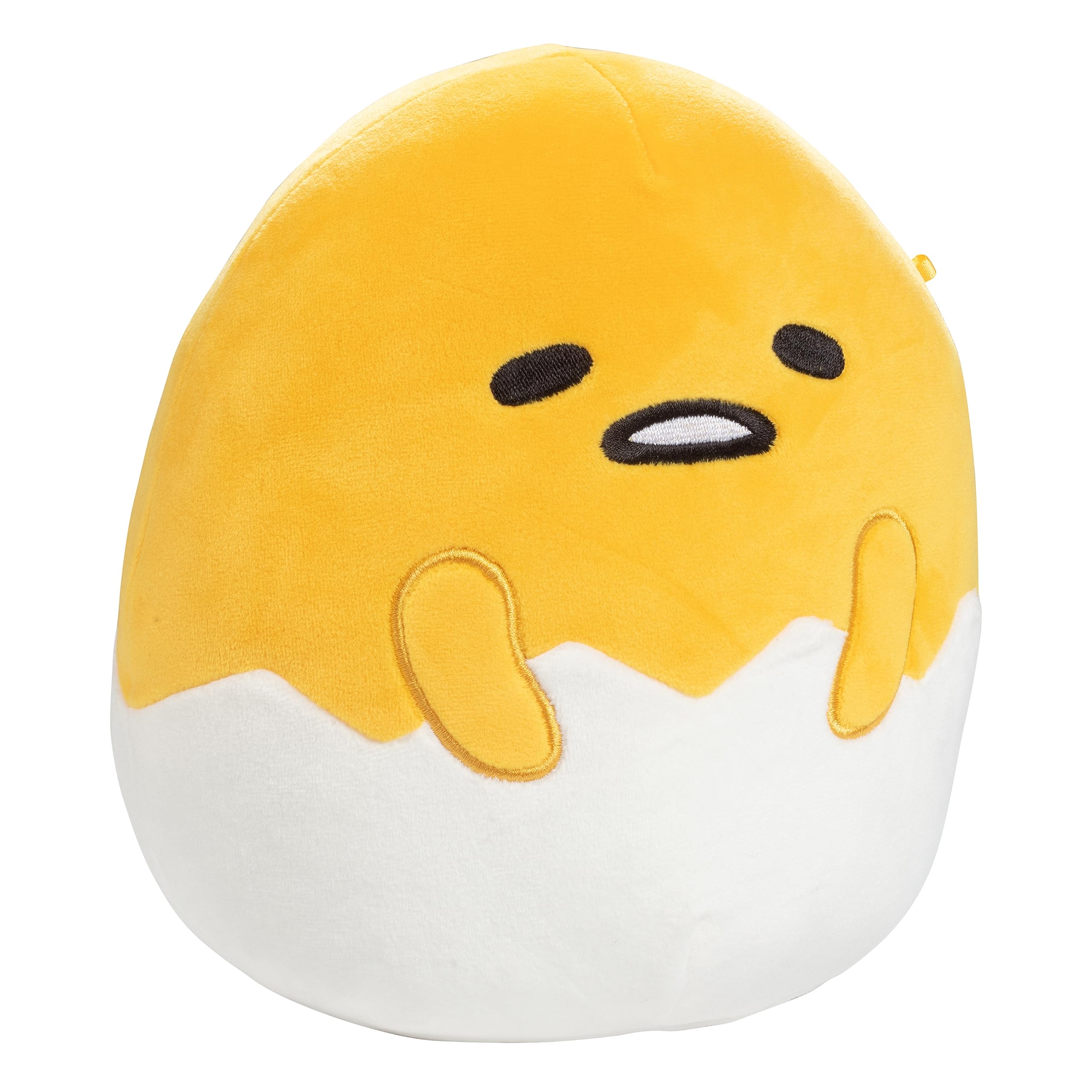 Squishmallows Original 8-Inch Gudetama Egg - Official Jazwares Plush - Collectible Soft & Squishy Stuffed Animal Toy - Add to Your Squad - Gift for Kids, Girls & Boys