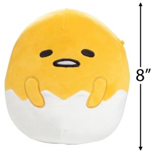 Squishmallows Original 8-Inch Gudetama Egg - Official Jazwares Plush - Collectible Soft & Squishy Stuffed Animal Toy - Add to Your Squad - Gift for Kids, Girls & Boys