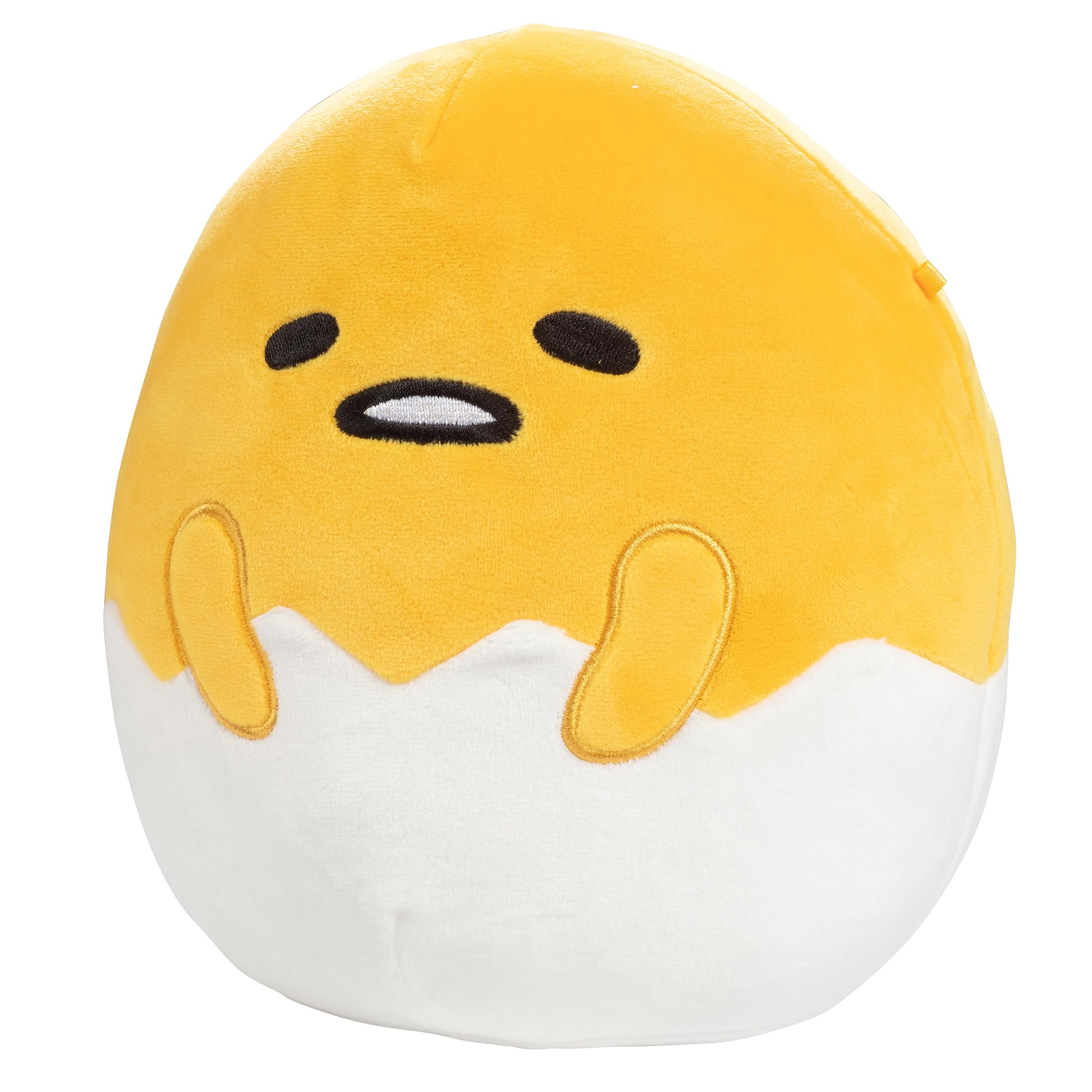 Squishmallows Original 8-Inch Gudetama Egg - Official Jazwares Plush - Collectible Soft & Squishy Stuffed Animal Toy - Add to Your Squad - Gift for Kids, Girls & Boys