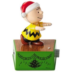 hallmark peanuts charlie brown christmas dance party figurine