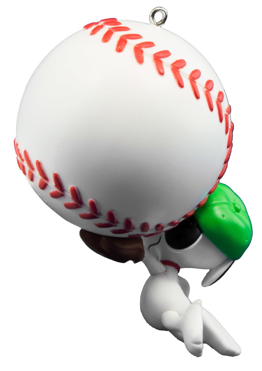 Hallmark 2016 Christmas Ornament Slugger Snoopy Baseball Ornament