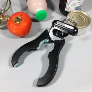 Bxgnip Can Opener Jar Opener Suitable For Small and Medium Size Jars Manual Handheld Hand Can Opener with Sharp Blade Smooth Edge with Multifunctional Bottles Opener