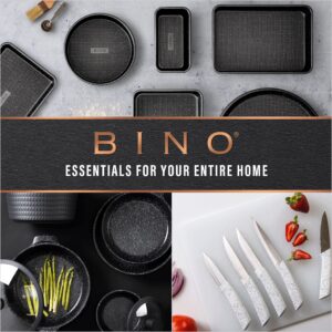 BINO Stainless Steel Can Opener - Speckled Black | Bottle Opener Manual | HandHeld Can Opener | Utility Can Opener | Can Opener with Sharp Blades Smooth Edge | Hand Can Opener | Kitchen Accessories