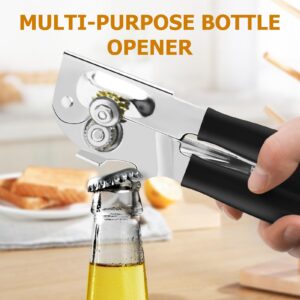 OFFBAIKU 2 pcs Commercial Can Opener Heavy Duty Hand Can Opener Manual Handheld Can Opener with Easy Crank Handle Smooth Edge for Large Cans.