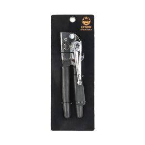 Lift&Pop Commercial Can Opener - Easy - Reliable and Modern Design, Can Opener Manual, Heavy Duty Can Opener, Bottle Opener, Large Handheld, Sharp Discs.