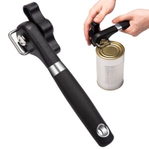 sale-can opener manual | effortlessly open cans with our smooth edge manual can opener – heavy duty can opener with soft grip and durable stainless steel design