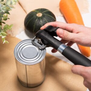 SALE-Can Opener Manual | Effortlessly Open Cans with our Smooth Edge Manual Can Opener – Heavy duty can opener with soft grip and durable Stainless Steel Design