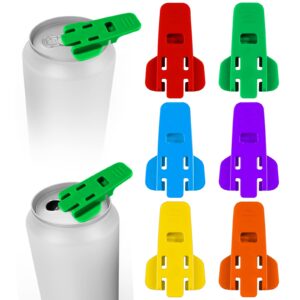 6pcs manual easy can opener soda beer can opener beverage can colorful beverage can cover protector bug can openers for pop coke beer soda aluminum drink