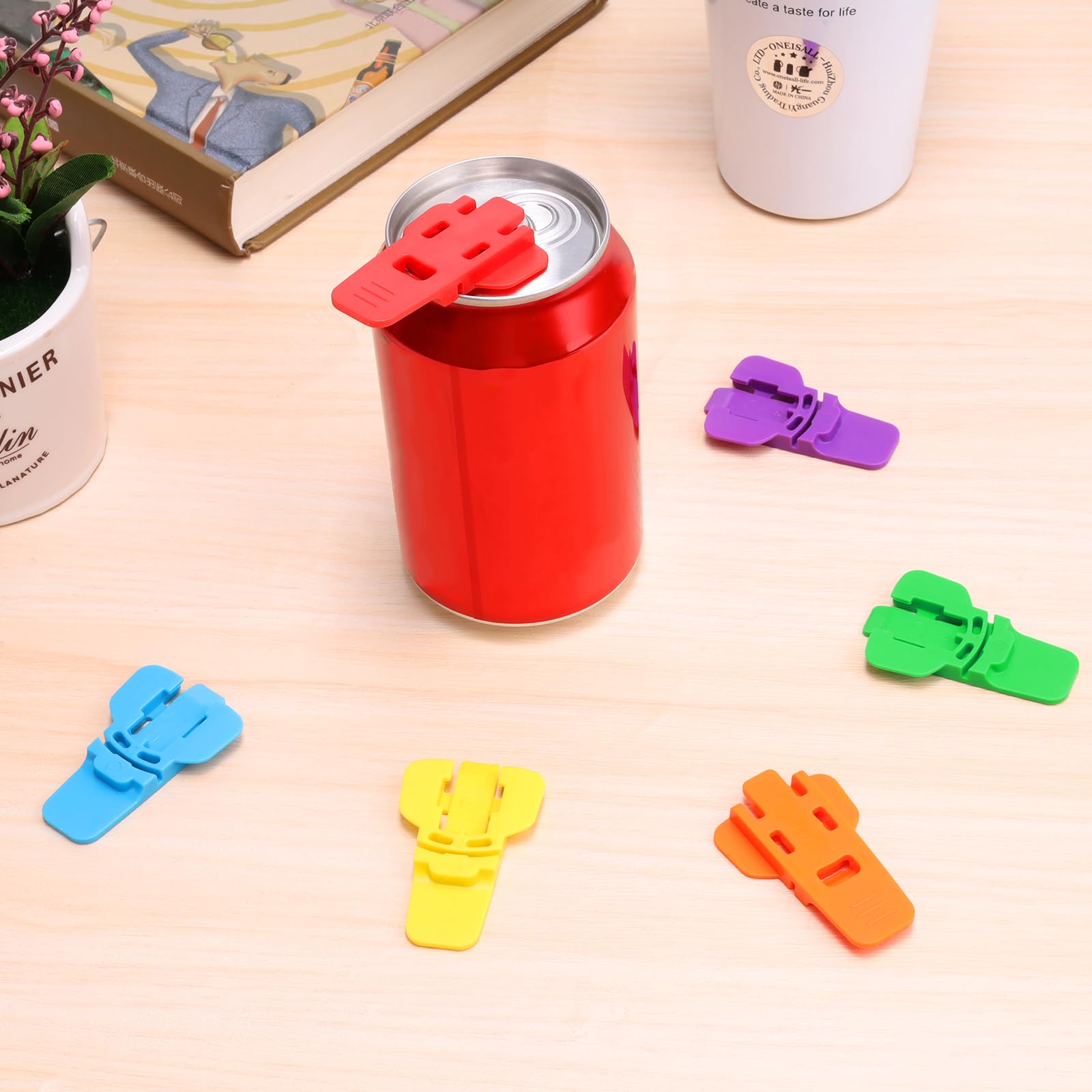 6PCS Manual Easy Can Opener Soda Beer Can Opener Beverage Can Colorful Beverage Can Cover Protector Bug Can Openers For Pop Coke Beer Soda Aluminum Drink