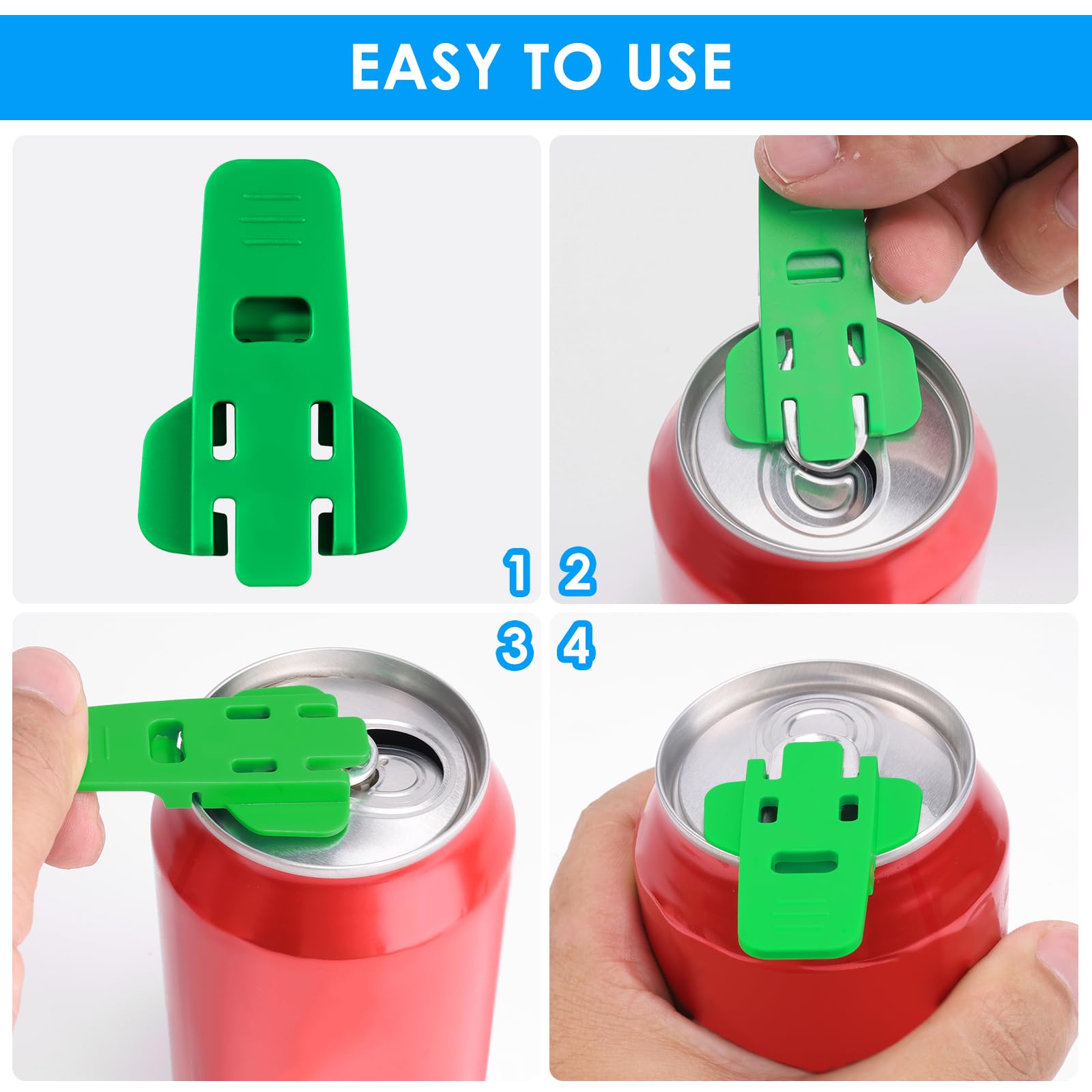 6PCS Manual Easy Can Opener Soda Beer Can Opener Beverage Can Colorful Beverage Can Cover Protector Bug Can Openers For Pop Coke Beer Soda Aluminum Drink