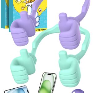 Cell Phone Stand Thumbs Up Lazy Phone Stand - 2 Pack Phone Holder 2024 College Graduation Gifts for Her Him Cellphone Phone Stand for Desk Birthday Gifts for Teens Girls Boys Adults Women Men Wife