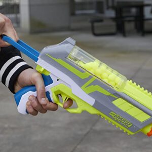 NERF Hyper Impulse-40 Blaster, 30 Nerf Hyper Rounds, Spring-Open Instant Reload Hopper, Up to 110 FPS Velocity, Eyewear Included