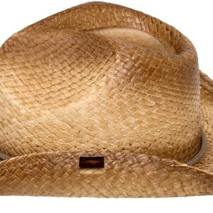 Peter Grimm Mens Straw Round Up Cowboy Hat