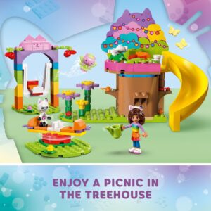 LEGO Gabby's Dollhouse Kitty Fairy’s Garden Party 10787 Building Toy with Tree House, Swing, Slide, and Merry-Go-Round, Includes Gabby and Pandy Paws, Birthday Gift, Sensory Toy for Kids Ages 4 and up