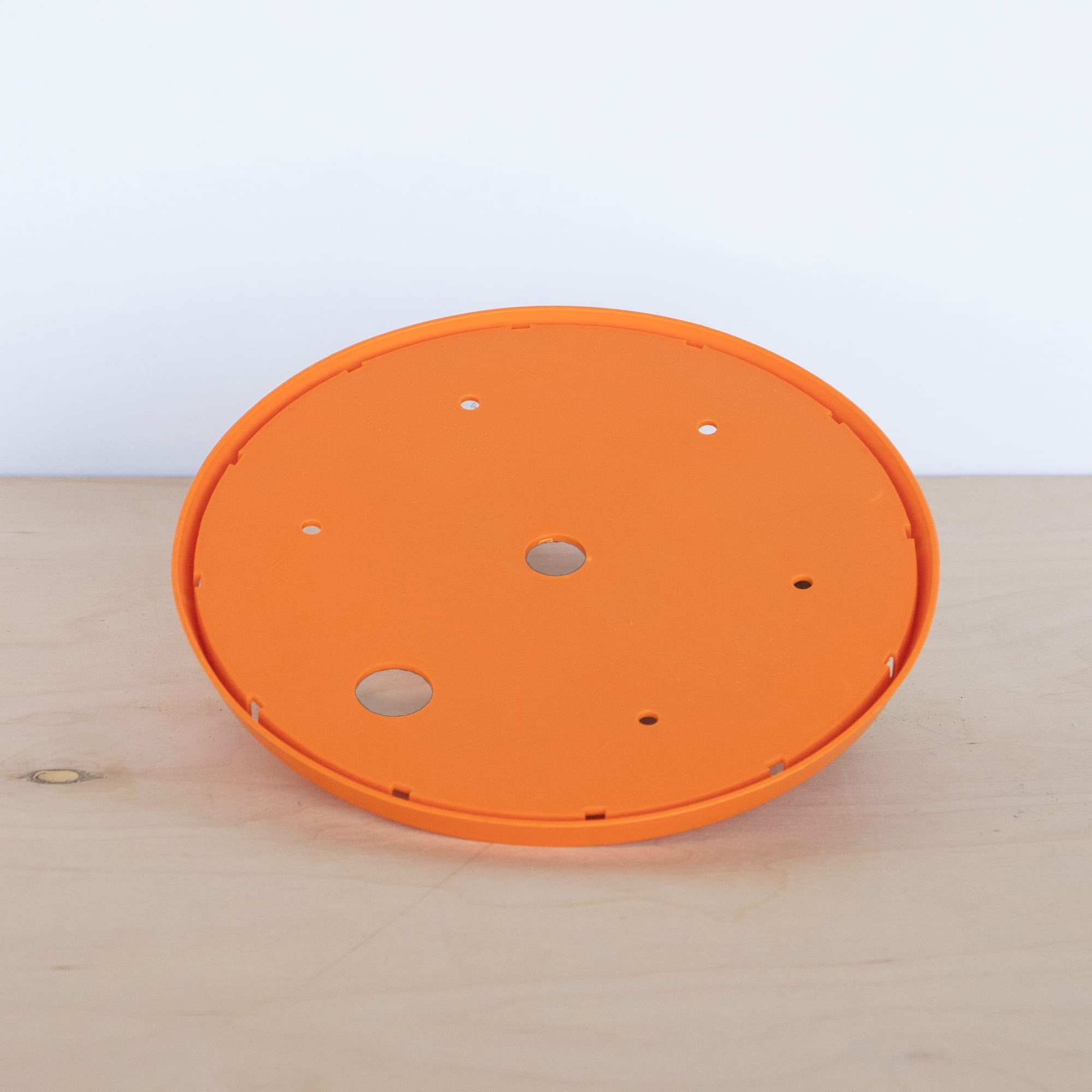 Bloem Ups-A-Daisy Round Planter Insert: 12" - Orange - Durable Resin Disk, Drainage Holes, Place Inside A Planter, Use Less Potting Soil, for Indoor & Outdoor Use, Gardening