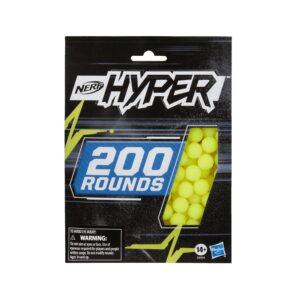 nerf hyper 200-round refill includes 200 hyper rounds, for use hyper blasters, stock up hyper games