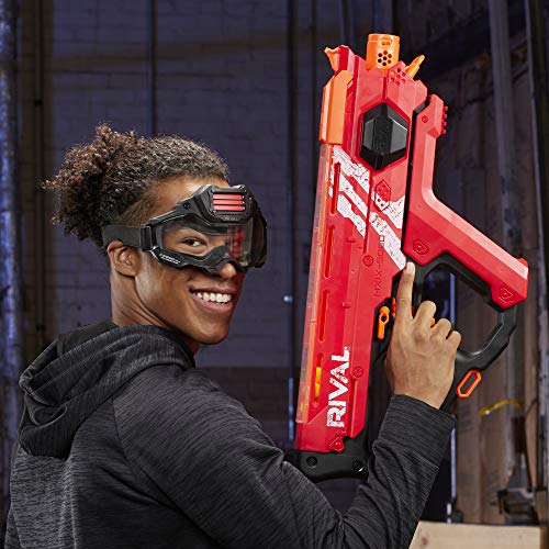 Nerf Perses MXIX-5000 Rival Motorized Blaster (red) - Fastest Blasting Rival System, Up to 8 Rounds Per Second - Rechargeable Battery, Quick-Load Hopper