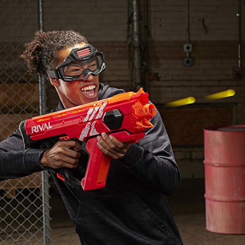 Nerf Perses MXIX-5000 Rival Motorized Blaster (red) - Fastest Blasting Rival System, Up to 8 Rounds Per Second - Rechargeable Battery, Quick-Load Hopper