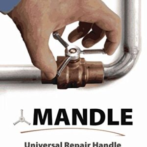 MANDLE (MAN UP AND HANDLE IT) Adjustable Water Shut Off Replacement Handle for Spigot, Outdoor Garden Faucet, Hose Bib, Round Wheel (for 3/8" or Smaller Exposed stem)