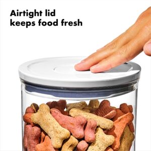 OXO Good Grips Pet POP Container – 3.3 Qt/3.1 L |Ideal for up to 3lbs of Dog Food or 2.5lbs of Cat Food | Airtight Dog and Cat Food Storage Container | BPA Free