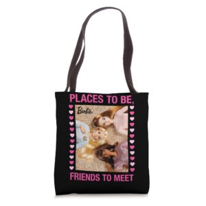 barbie - places to be, friends to meet tote bag