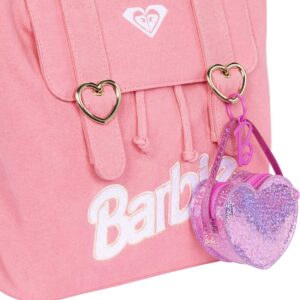 Barbie Clothes Set, Birthday-Themed with Dress, 5 Acessories & Zippered Doll-Sized Heart-Shaped Bag with Clip-On Ring