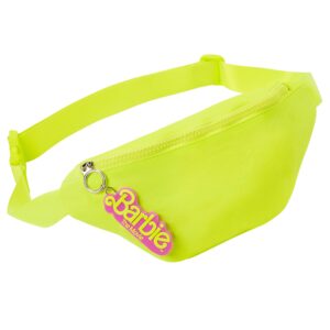 Spirit Halloween Barbie the Movie Green Fanny Pack | Officially Licensed | Barbie Accessories | Halloween Costumes | Neon Belt Bag | Official Barbie