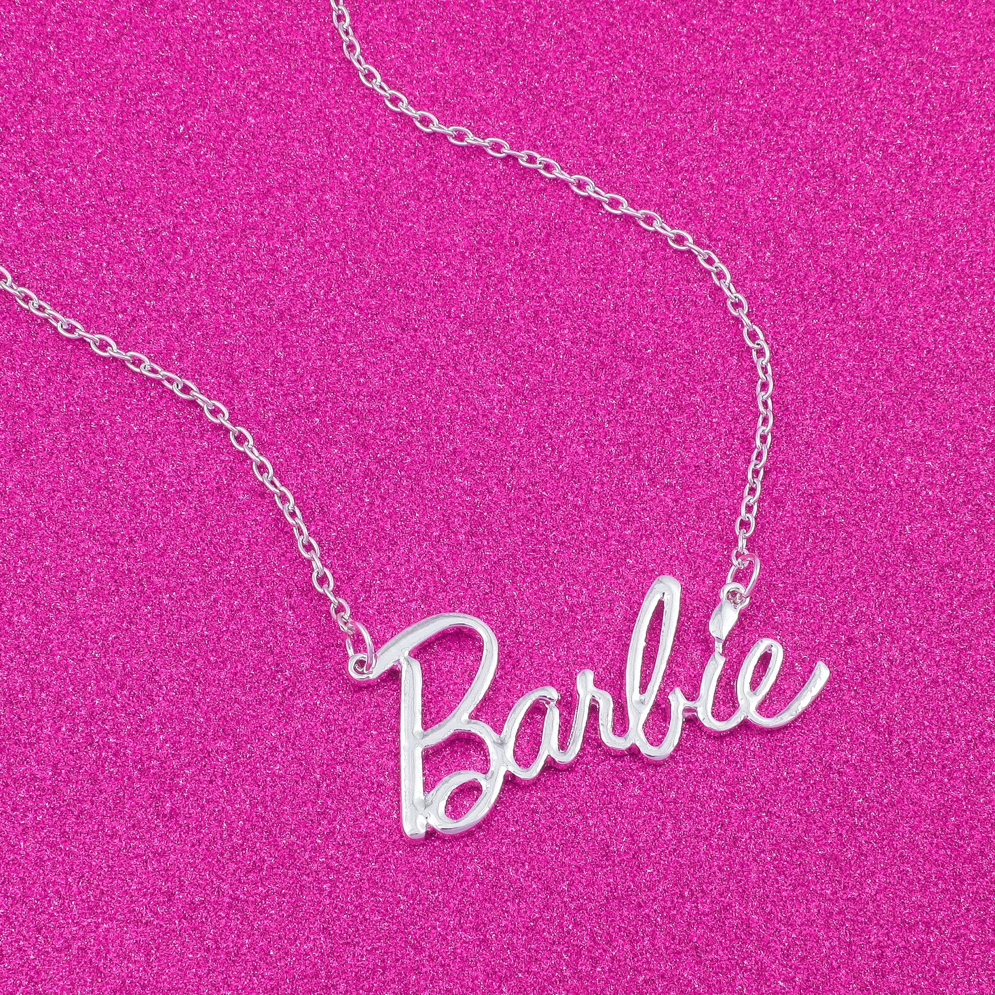 Barbie Script Logo Necklace