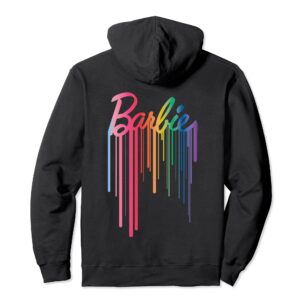 Barbie - Logo Rainbow Drip Pullover Hoodie