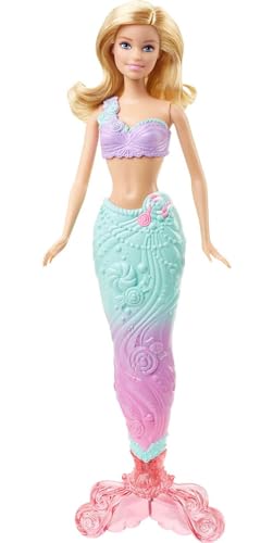 Barbie Doll Fantasy Dress-Up Set with Blonde Fashion Doll, Candy-Inspired Clothes & Accessories like Fairy Wings & Mermaid Tail