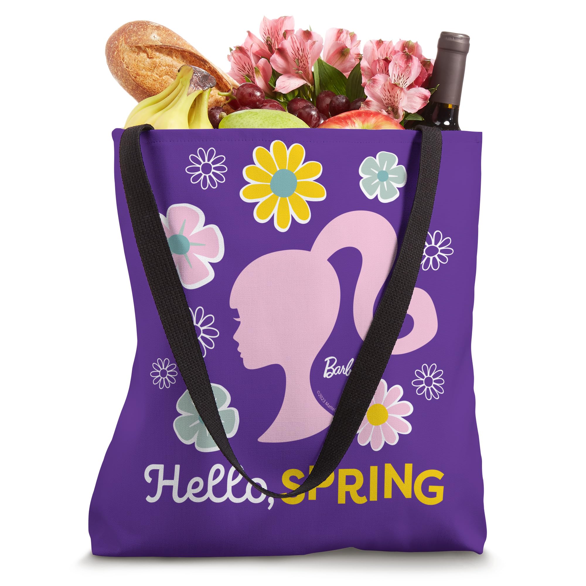 Barbie - Spring Barbie Flower Grid Tote Bag
