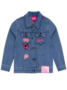 barbie girls embroidered jean jacket outerwear for kids blue 8