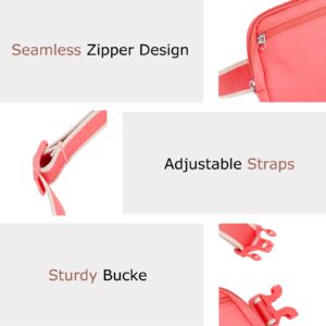 YAVIV Belt Bag Fanny Packs for Women and Men with Adjustable Waist and Crossbody Strap for Walking, Hiking, Running Workouts, and Daily Travel, Cute Designer Fashion, Barbie Pink