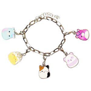 luv her squishmallow girls add a charm box set with 1 charm bracelet & 5 interchangeable charms - ages 3+