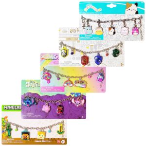 LUV HER Squishmallow Girls Add A Charm Box Set with 1 Charm Bracelet & 5 Interchangeable Charms - Ages 3+