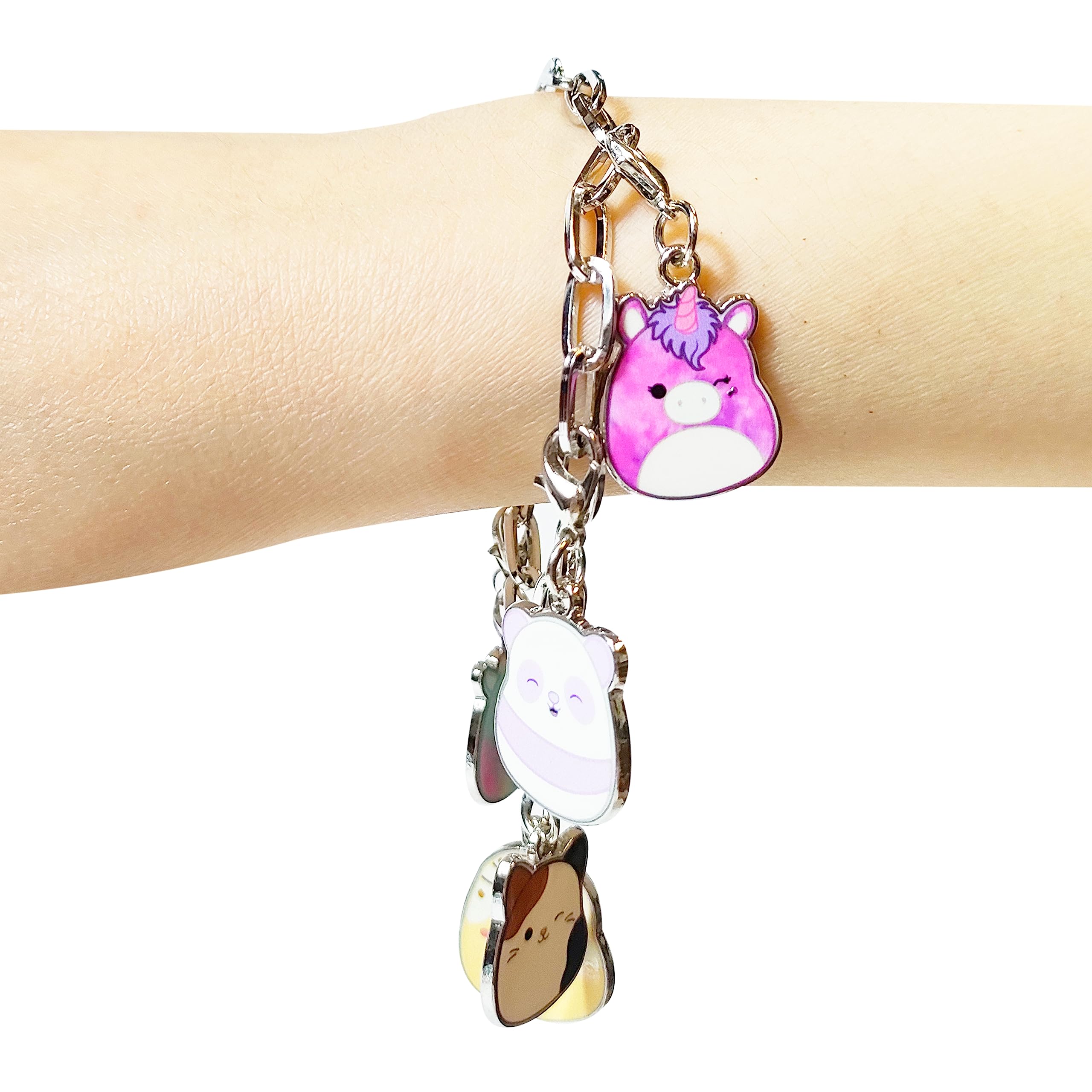 LUV HER Squishmallow Girls Add A Charm Box Set with 1 Charm Bracelet & 5 Interchangeable Charms - Ages 3+