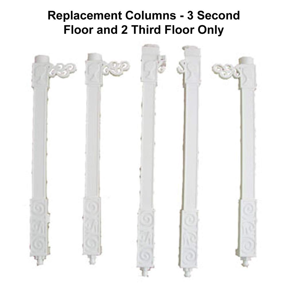 Replacement Parts for Barbie Dreamhouse - Barbie Doll Dream House Dollhouse X7949 ~ Column Bag B ~ Includes 5 Columns, 3 Second Floor and 2 Third Floor