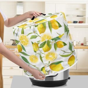 Annejudy Lemon Rice Cooker Cover Kitchen Appliance Cover Dust Cover for Instant Pot, Electric Pressure Cooker, Air Fryer and Crock Pot, Machine Washable