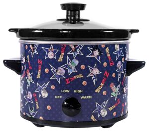 uncanny brands dragon ball z 2qt slow cooker- cook anime style- small kitchen appliance