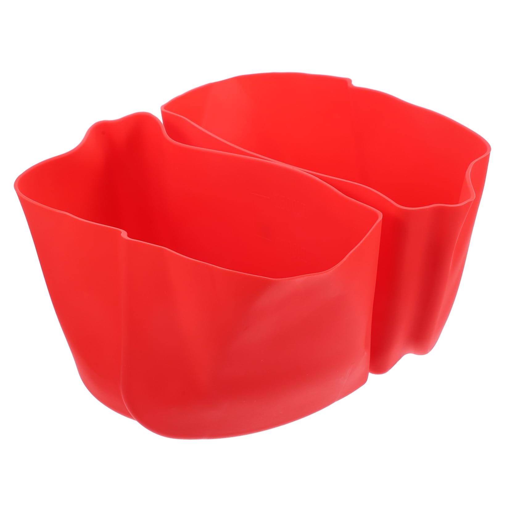 HOMSFOU 4 Sets Saucepan Silicone Lining Silicone Cookware Silicone Cooking Utensils Red Rice Cooker Multi-use Cooker Divider Slow Cooker Insert Kitchen Supplies Non-slip