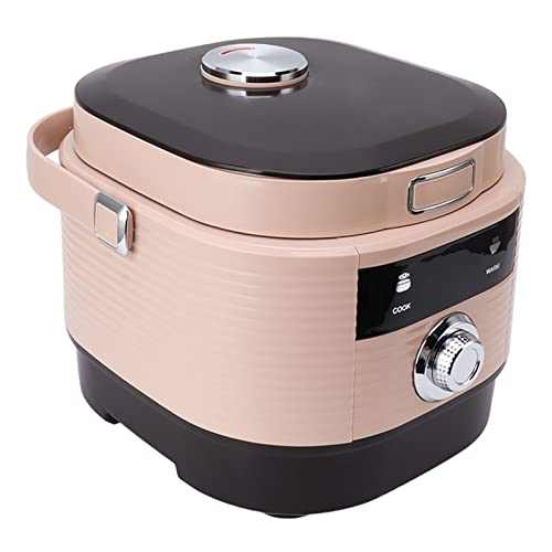 Rice Cooker, 3D Circulating Heating Anti Stick Coating 5L Large Capacity Over Voltage Protection Slow Cooker for Kitchen (EU Plug)