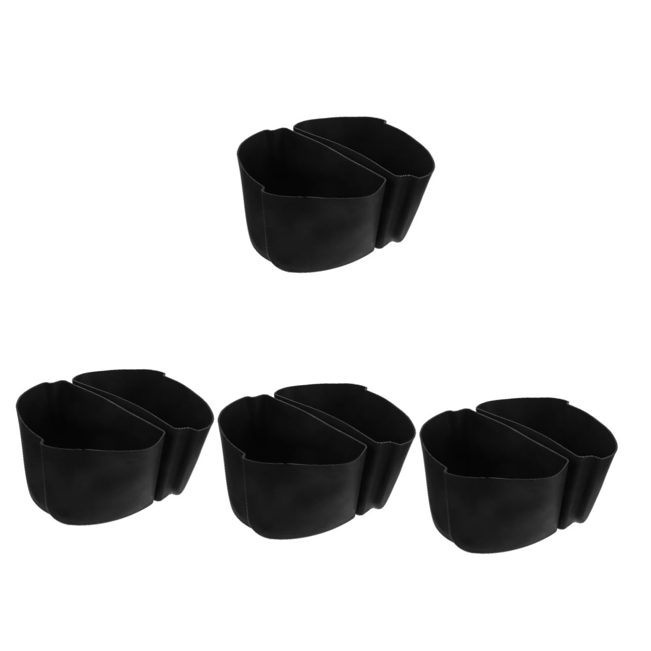 HOMSFOU 4 Sets Saucepan Silicone Lining Silicone Cooking Utensils Black Rice Cooker Rice Cooker Black Silicone Cookware Leak-proof Cooker Liner Pot Supply Kitchen Pot Odorless