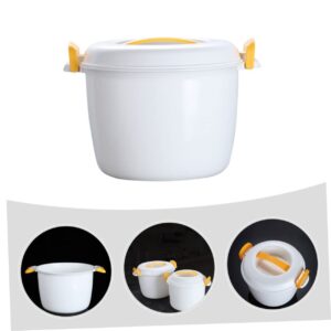 Luxshiny 2pcs Rice Cooker Kitchen Microwave Steamer Dash Egg Cooker Pasta Pot Microwave Veggie Steamer Oven Rice Steamer Steaming Utensils Microwave Soup Plastic Heater Miniature Travel