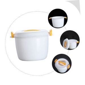 Luxshiny 2pcs Rice Cooker Kitchen Microwave Steamer Dash Egg Cooker Pasta Pot Microwave Veggie Steamer Oven Rice Steamer Steaming Utensils Microwave Soup Plastic Heater Miniature Travel