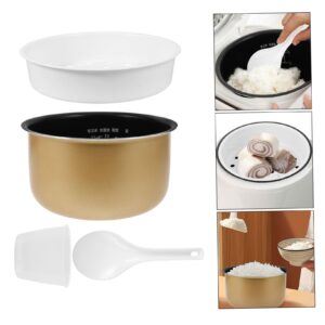 Cabilock Rice Cooker Liner Stainless Steel Cooking Utensils Stainless Steel Container Gbc05 Nonstick Onigiri Maker Pot Inner Pot Replacement Aluminum Alloy Metal Pressure Cooker