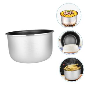 Abaodam 2pcs Rice Cooker Liner Anti-stick Ricer Cooker Pot Replacement Inner Rice Maker Removable Cooking Pot Stew Nonstick Cooking Pot Inner Electric/slow Cookers Alloy Soup Pot Hot Pot