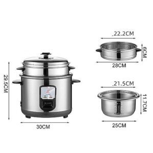 ROCILA Rice Cooker, Slow Cooker & Steamer 3L Keep Warm, Premium Interior, Perfect Rice Every Time - Quick And Easy