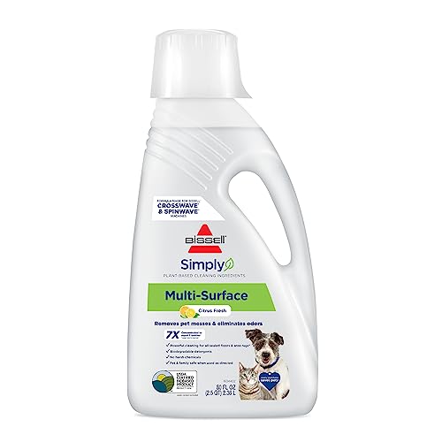 Bissell PET Natural Cleaning Formula, 80 oz, Clear, 80 Fl Oz