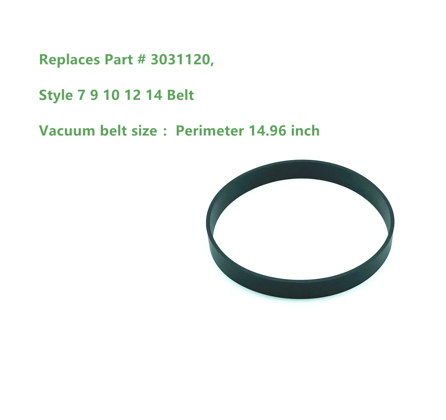 Part # 3031120,Replacement Belts for Bissell Powerlifter / CleanView Swivel Rewind Pet Vacuum,Fits Models 22543,2252,2254,2489,1831,2256,2258,2259,2260,1793,2489,24899,27909 (Pack of 2)